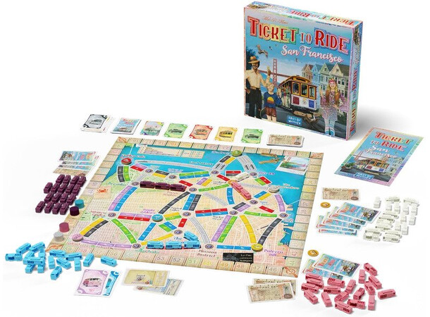 Ticket to Ride San Francisco Brädspel Svensk utgåva 