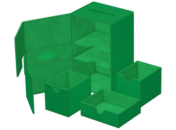 Twin Flip N Tray 160+ Grön Ultimate Guard - Monocolor 