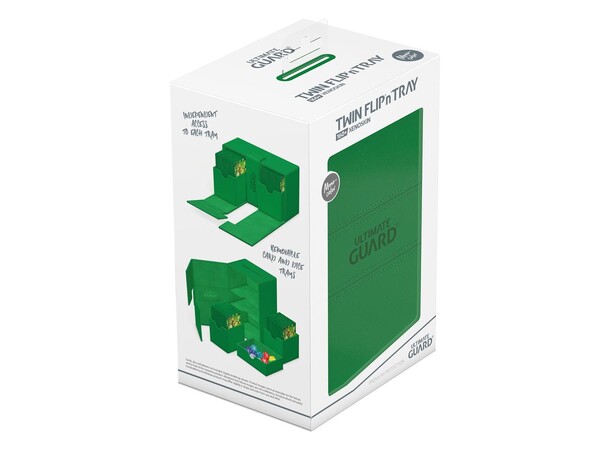 Twin Flip N Tray 160+ Grön Ultimate Guard - Monocolor 