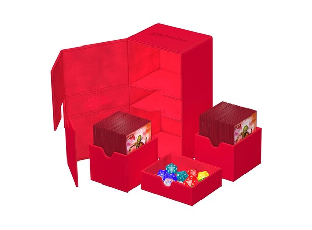 Twin Flip N Tray 200+ Röd Ultimate Guard - Monocolor 