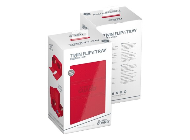 Twin Flip N Tray 200+ Röd Ultimate Guard - Monocolor 