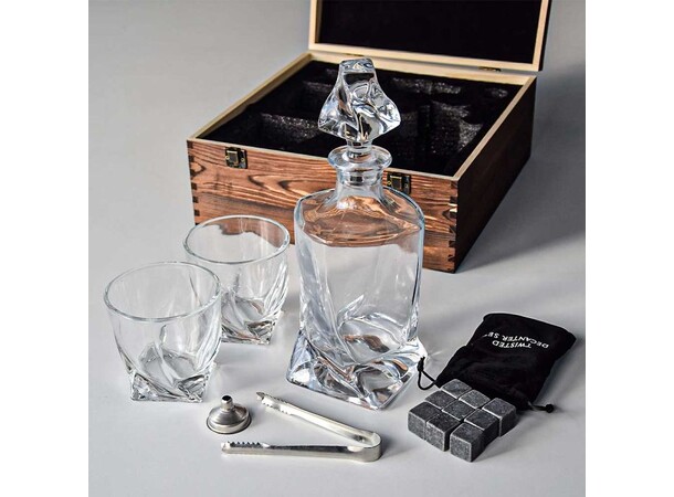 Twisted Decanter Set