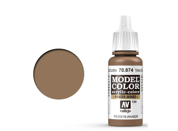 Vallejo Model Color Tan Earth 17ml 