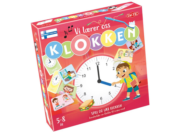 Vi lærer oss klokken Lærespill Norsk utgave 