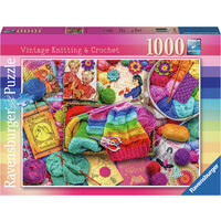 Vintage Knitting & Crochet 1000 bitar Pussel - Ravensburger Puzzle