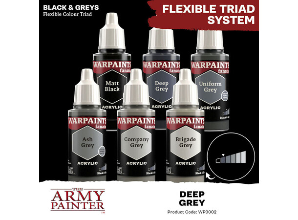 Warpaints Fanatic Deep Grey Army Painter 