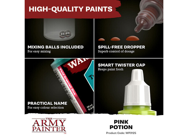 Warpaints Fanatic Pink Potion Army Painter 