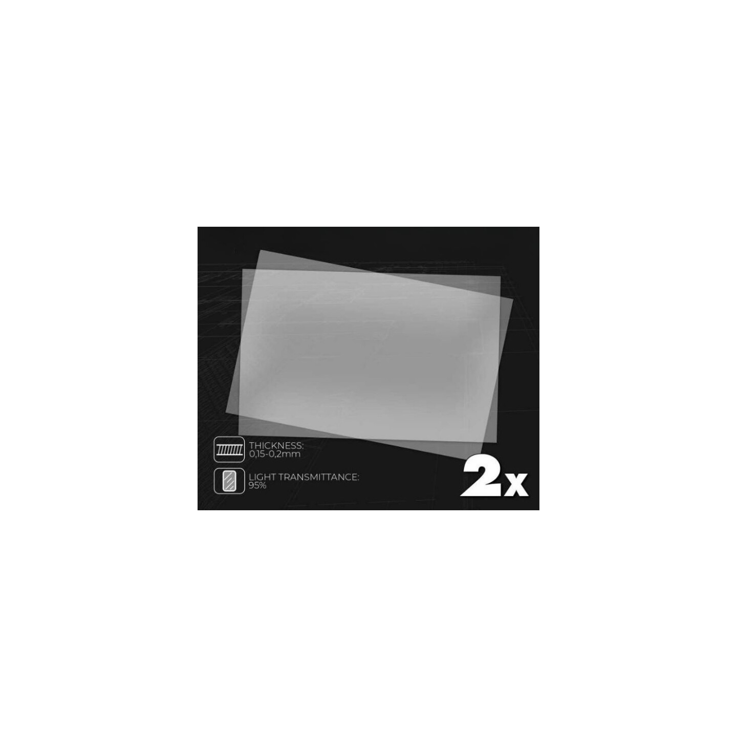 FEP Film för 3D-Printing 200x140mm x2 Green Stuff World