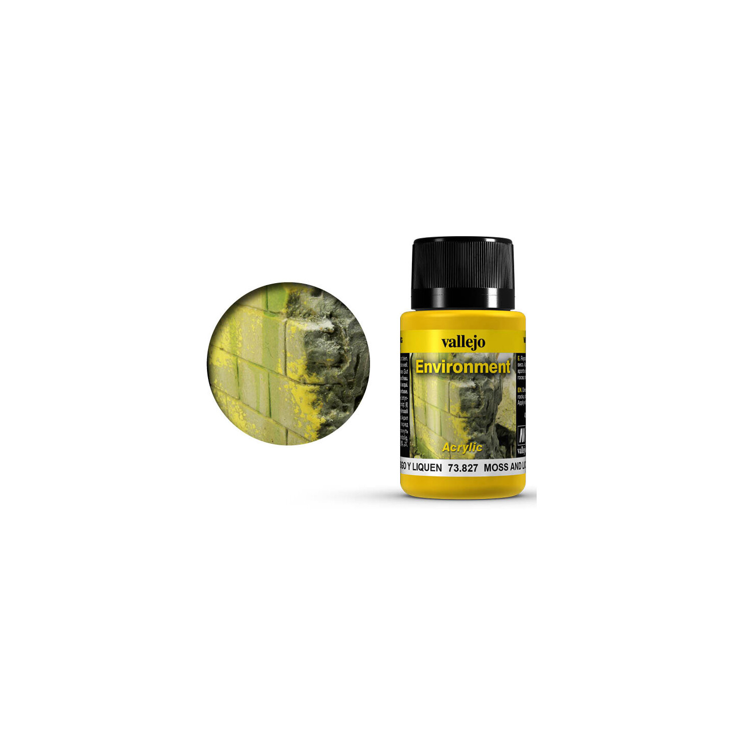 Vallejo Environment Moss & Lichen - 40ml Weathering Effects - Acrylic