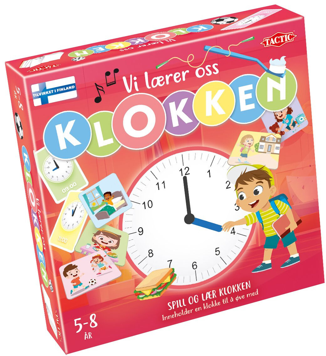 Vi lærer oss klokken Lærespill Norsk utgave