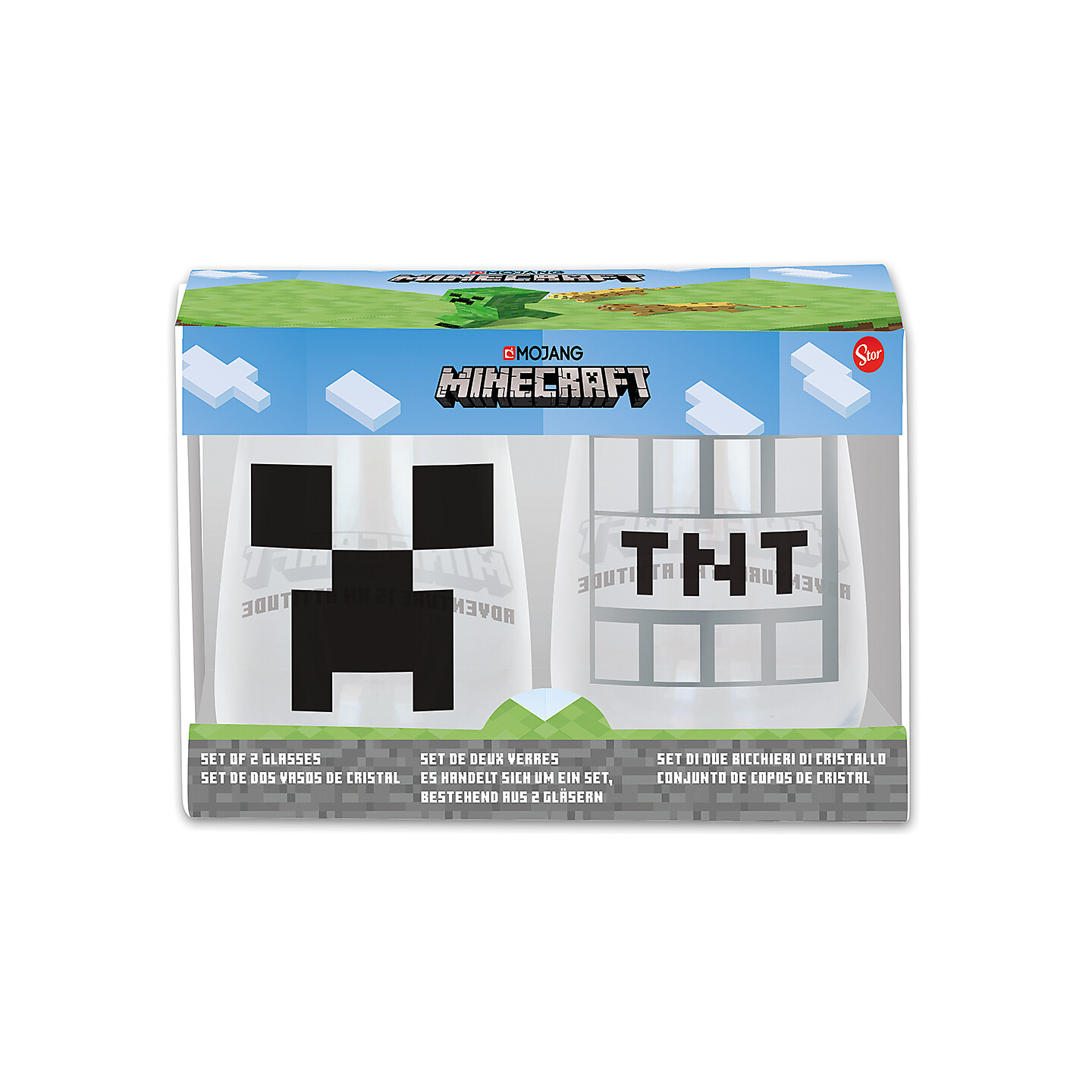 Minecraft Glas - 2 st