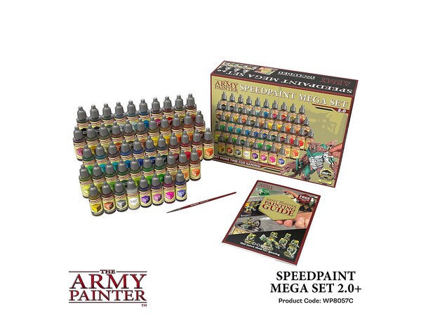 Army Painter Speedpaint Mega Set 2.0 50 färger + Penslar 