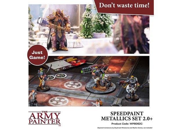 Army Painter Speedpaint Metallic Set 2.0 10 färger + 1 Pensel 