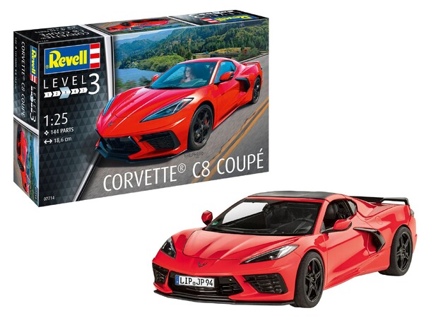 Corvette Stingray C8 Coupe Revell 1:25 Byggsats 