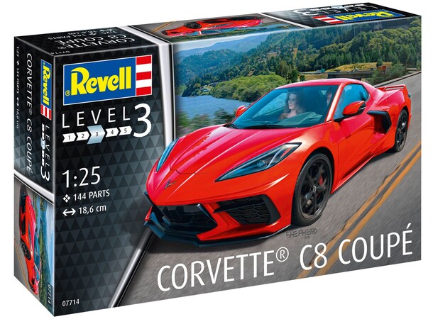 Corvette Stingray C8 Coupe Revell 1:25 Byggsats 