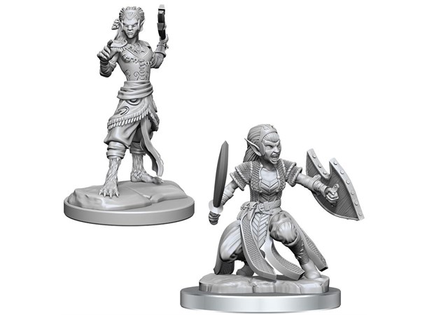 D&D Figur Nolzur Shifter Fighter Female Nolzur's Marvelous Miniatures - Ej målad 