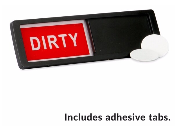 Diskmaskinsskylt  Dirty/Clean Svart 