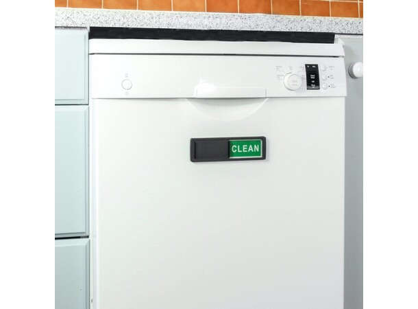 Diskmaskinsskylt  Dirty/Clean Svart 