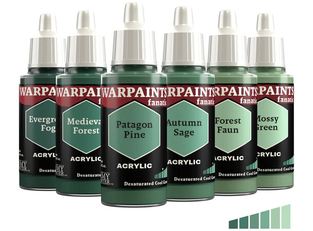 Flexible Triad Desaturated Cool Greens Army Painter Warpaints Fanatic 