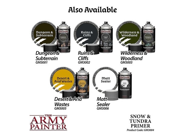 GameMaster Primer Snow & Tundra The Army Painter Terrain Primer 300ml 