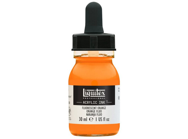 Ink Acrylic Fluorescent Orange Liquitex 982 - 30 ml 