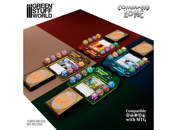 Magic Command Zone Tray - Forest Green Stuff World 
