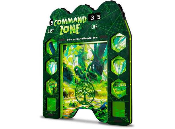 Magic Command Zone Tray - Forest Green Stuff World 