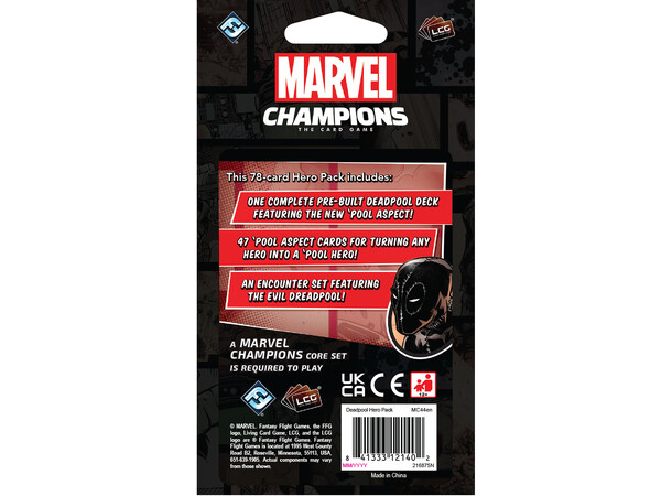 Marvel Champions TCG Deadpool Expansion Expansion Marvel Champions The Card Game 