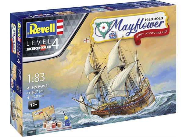 Mayflower 400th Anniversary Starter Set Revell 1:83 Byggsats 