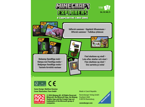 Minecraft Explorers Kortspel Svensk utgåva 