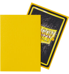 Sleeves Matte Yellow x100 66x91 Dragon Shield Kortskydd m/deckbox