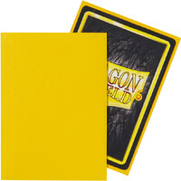 Sleeves Matte Yellow x100 66x91 Dragon Shield Kortskydd m/deckbox