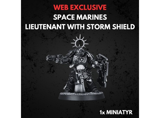 Space Marines Lieutenant Storm Shield Warhammer 40K 