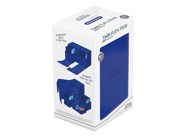 Twin Flip N Tray 160+ Blå Ultimate Guard - Monocolor 