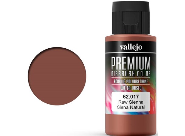 Vallejo Premium Raw Sienna 60ml Premium Airbrush Color 