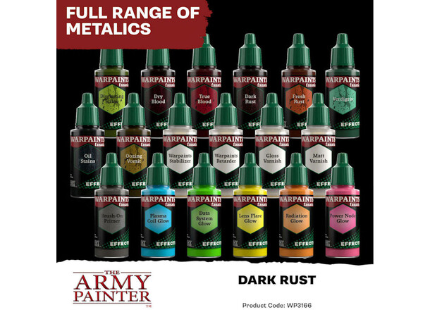 Warpaints Fanatic Dark Rust Army Painter Effects 