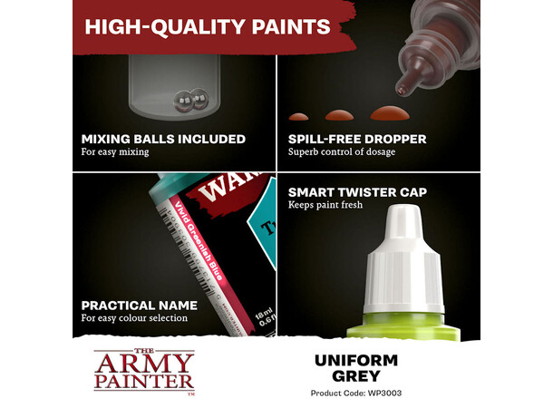 Warpaints Fanatic Uniform Grey Army Painter 