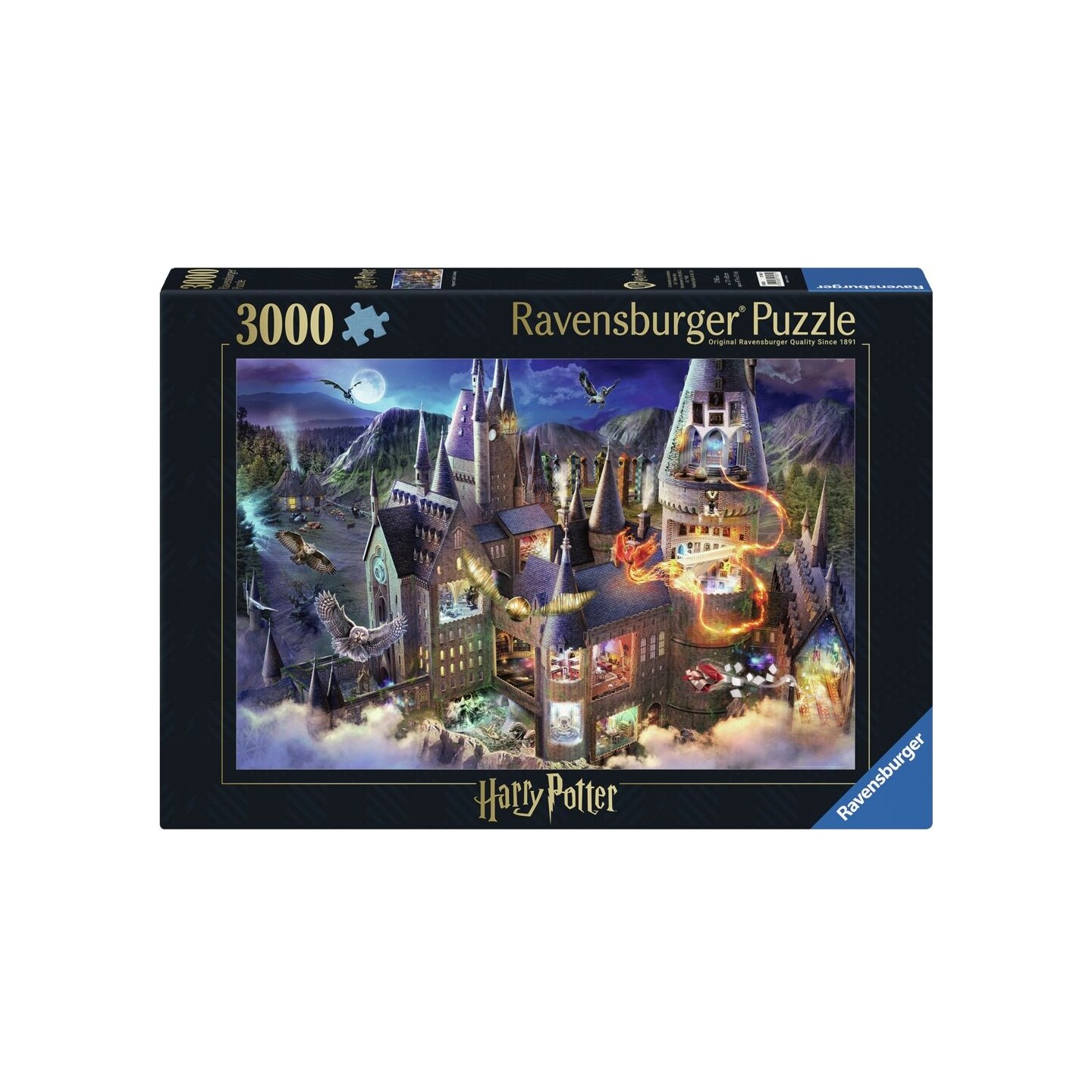 Hogwarts Castle Cutaway 3000 bitar Pussel - Ravensburger Puzzle