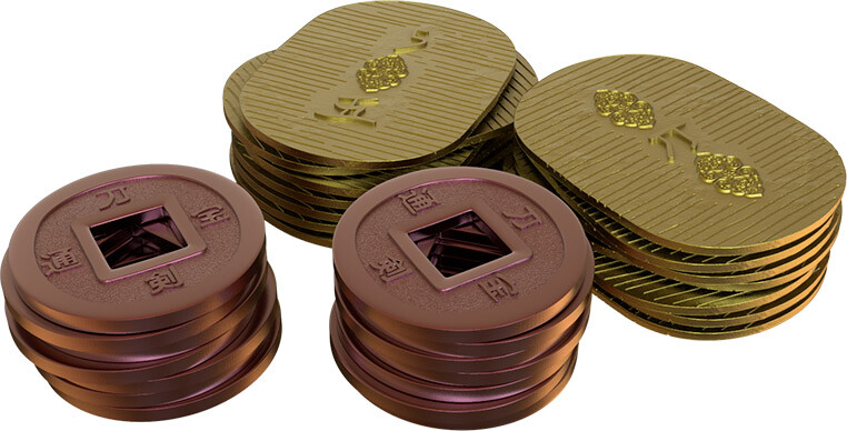 Shogun no Katana Metal Coins