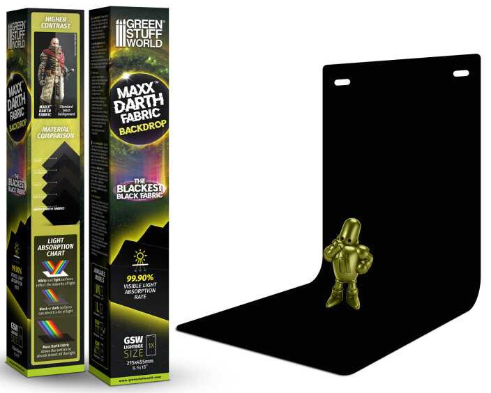 Maxx Darth Black Background 215x455mm Green Stuff World