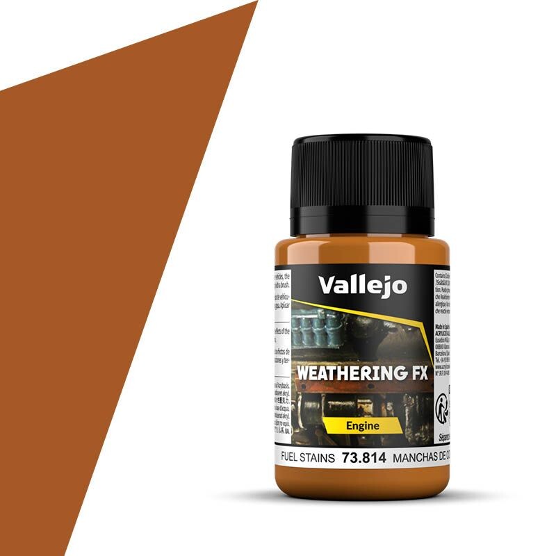 Vallejo Engine Fuel Stains - 40ml Weathering Effects - Acrylic