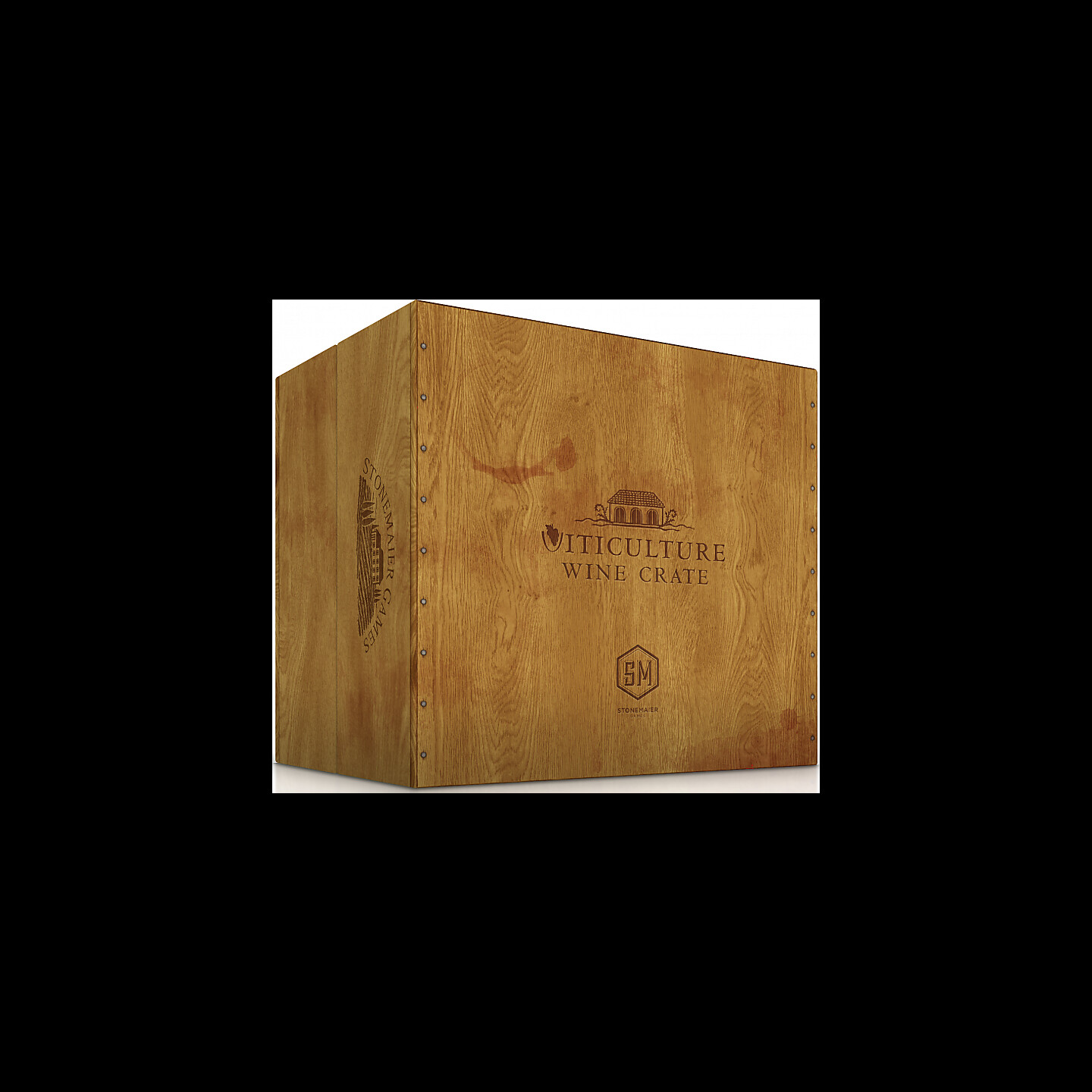 Viticulture Wine Crate Organizer Box Samlingslåda för Viticulture