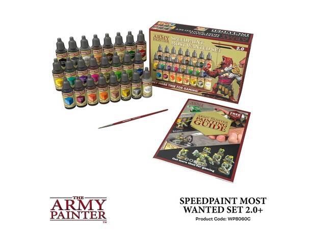 Army Painter Speedpaint Most Wanted 2.0 24 färger + 1 Pensel 