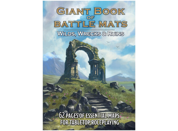 Book of Battle Mats GIANT Wrecks/Ruins Spiralbunden - 2,5 cm rutnät 