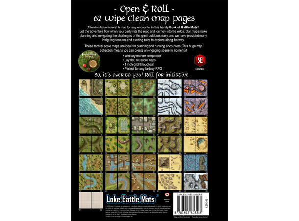 Book of Battle Mats GIANT Wrecks/Ruins Spiralbunden - 2,5 cm rutnät 