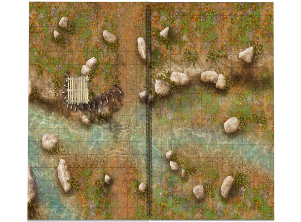 Book of Battle Mats GIANT Wrecks/Ruins Spiralbunden - 2,5 cm rutnät 