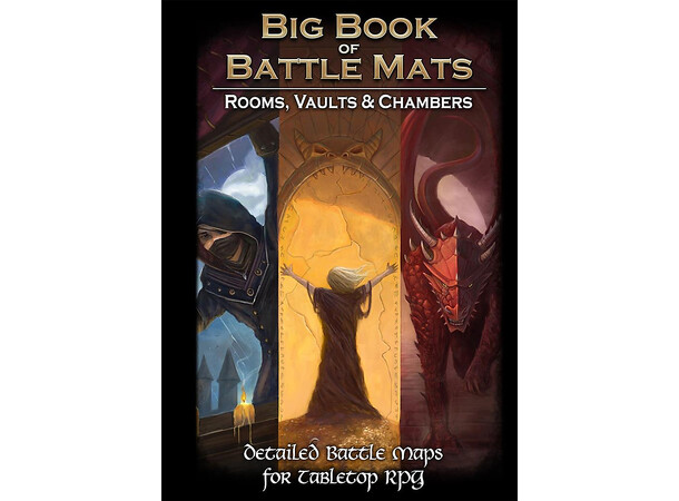 Book of Battlemats Rooms/Vaults/Chambers Spiralbunden - 2,5 cm rutnät 