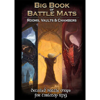 Book of Battlemats Rooms/Vaults/Chambers Spiralbunden - 2,5 cm rutnät