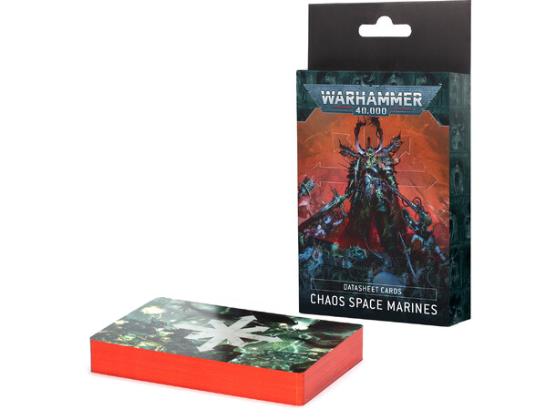 Chaos Space Marines Datasheet Cards Warhammer 40K 