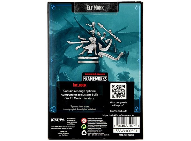 D&D Figur Frameworks Elf Monk Male 
